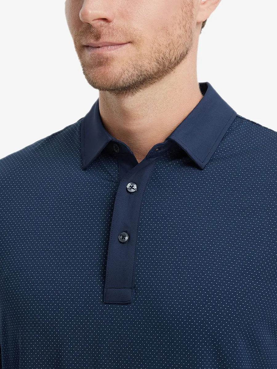 4 Way Stretch Jacquard Polo - MAELREG