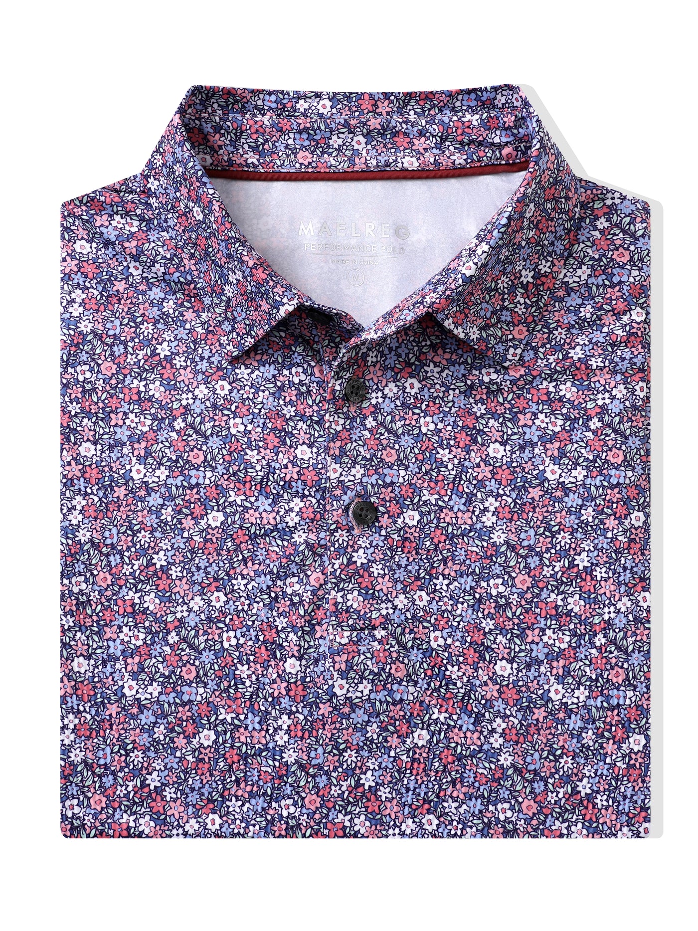 Men's Printed Golf Shirts-Colorful Floral