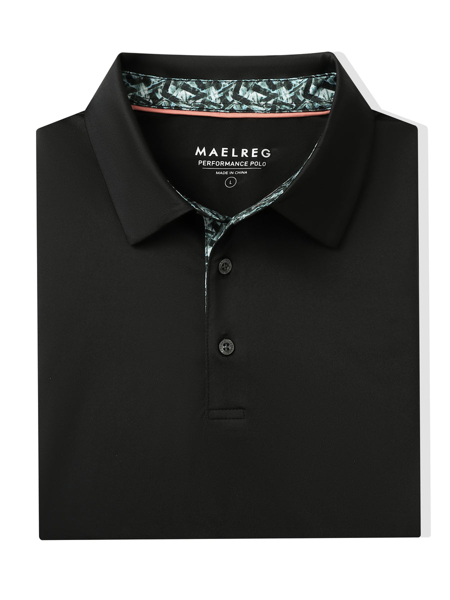 Solid Color Golf Shirts for Men Casual Dry Fit Golf Polo Shirts – Maelreg