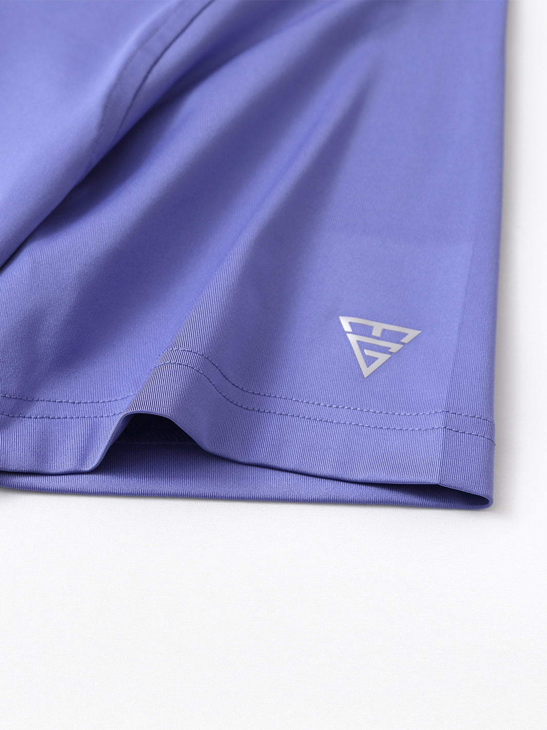 Men's Solid Jersey Golf Shirts-Bluish Violet