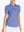 Front view from nose to hem of model wearing HAZE BLUE Women's Performance Solid Polo with skirt