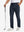 Soft lightweight casual golf pants with 5 pockets in navy, front lower-body view with relaxed fit.