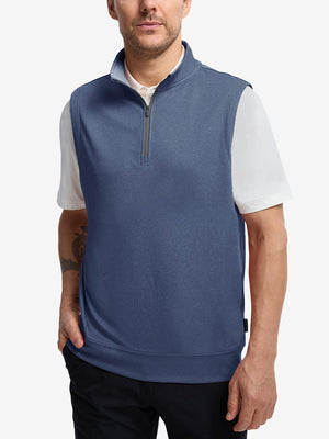 Lightweight Sleeveless Quarter Zip Golf Vest