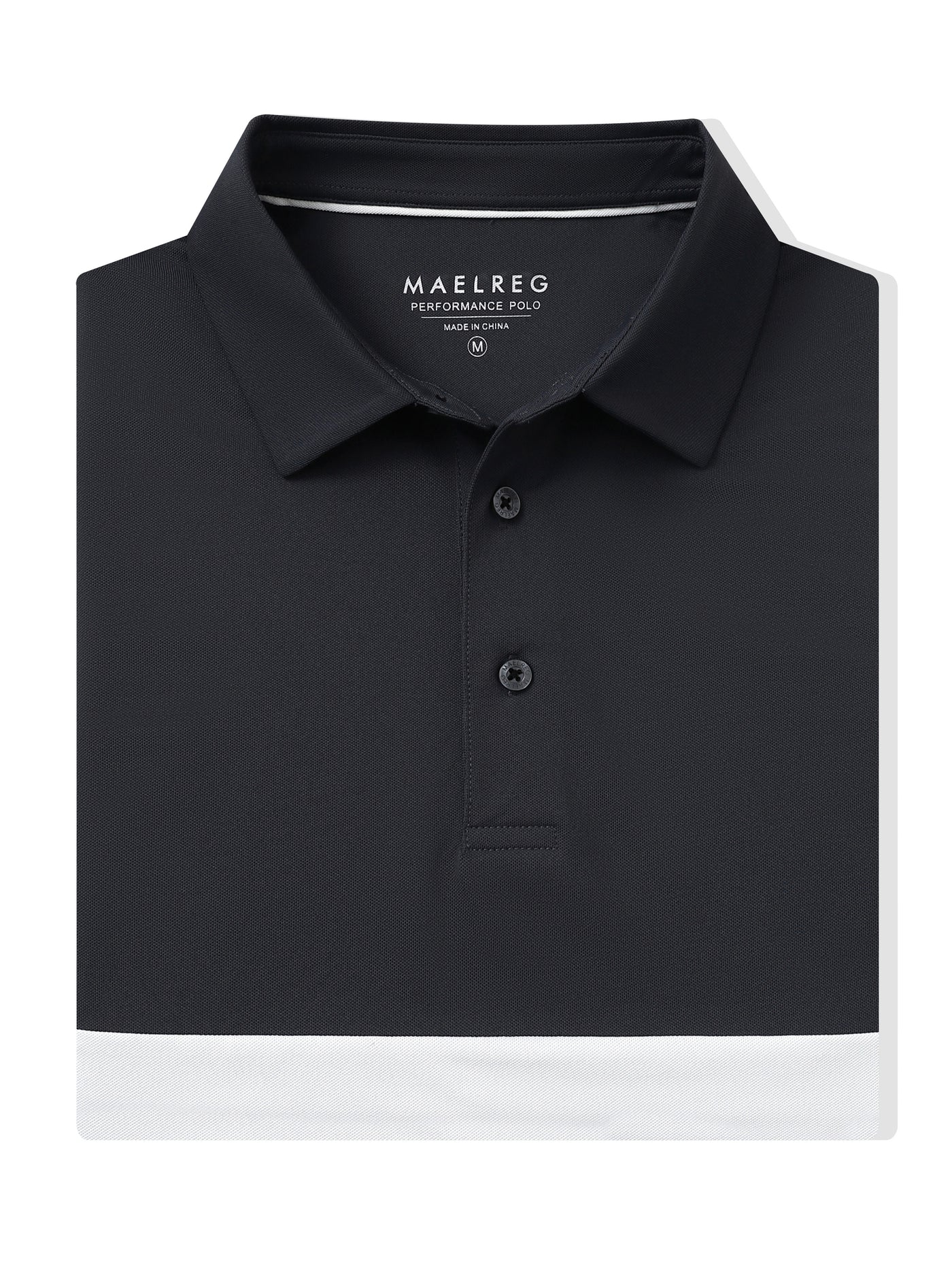 Men's Dry Fit Pique Golf Shirts-Black