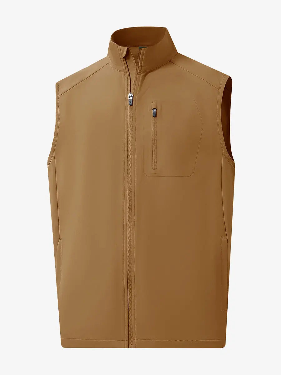 Windproof Golf Vests with Zip Pockets