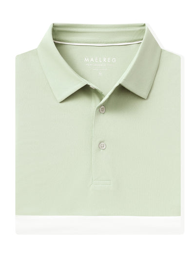 Men's Dry Fit Pique Golf Shirts-Canary Green