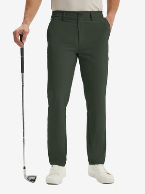 Water Repellent Classic Fit Flat Front Golf Dress Pants - MAELREG Water Repellent Classic Fit Flat Front Golf Dress Pants - MAELREG