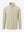 Front 3D view of Fleece lined golf quarter zip in taupe with structutaupe design