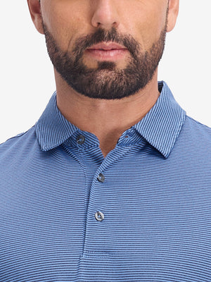 Comfy Breathable Pin-Stripe Golf Polos