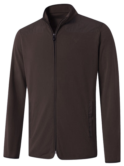 Full Zip Casual Stylish Soft Sport Mock Neck Golf Polar Fleece Microfleece Jackets for Men