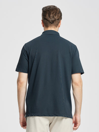 Men's Dry Fit Pique Golf Shirts-Dark Grey