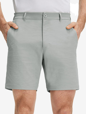Flat Front Flex Cotton Blend Golf Shorts