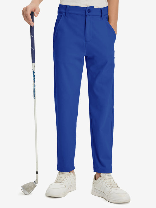 Boys Stretch Fleece Lined Casual Golf Pants