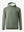 Front 3D view of warm fleece golf hoodies pullover in green, showing full garment design.