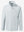 Winter thermal outdoor water resistant fleece jacket in light gray, front 3D view highlighting clean structure and fabric