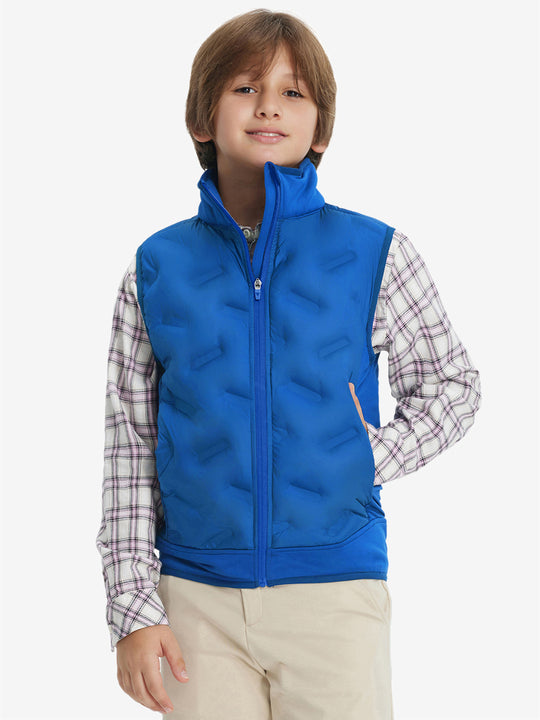 Boys Full-Zip Fleece-Lined Puffer Vest