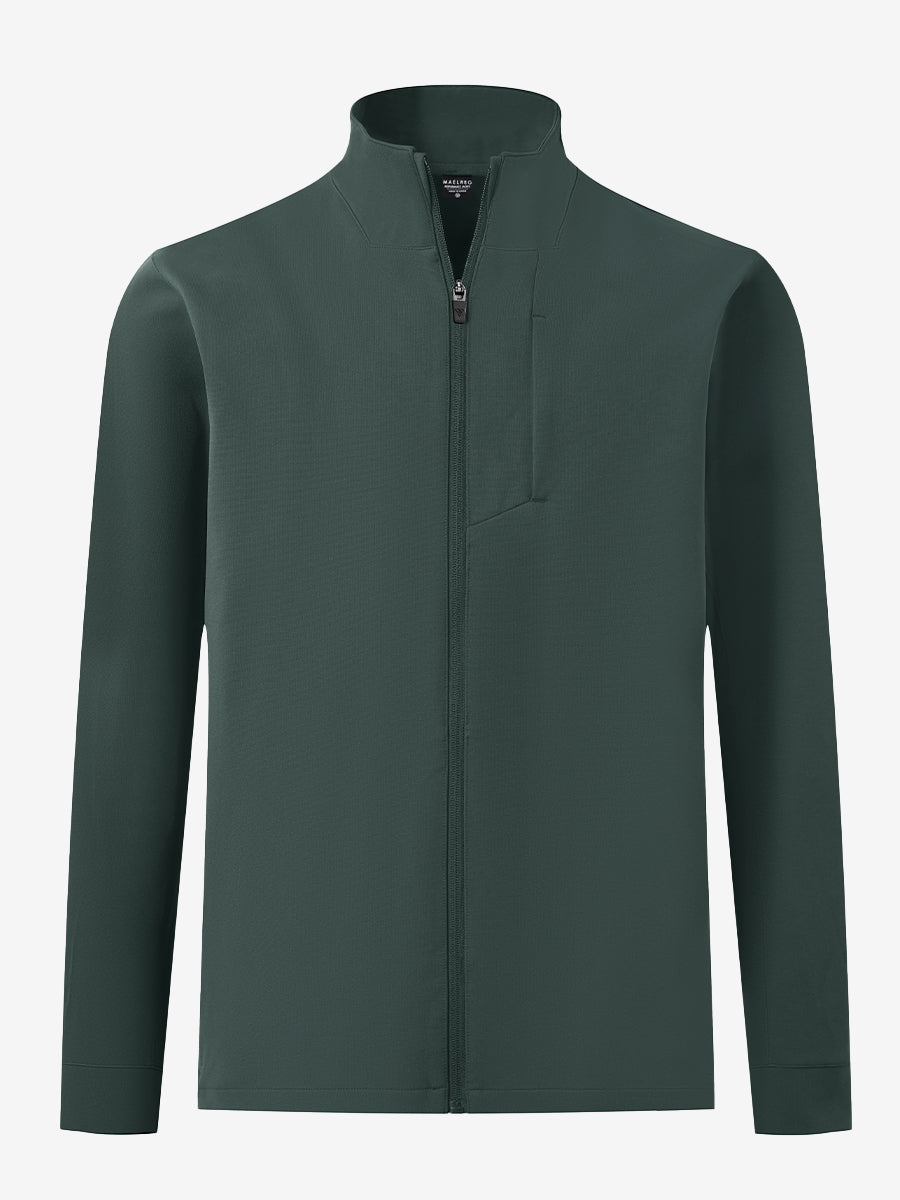 Water-Resistant Zip Up Golf Jacket