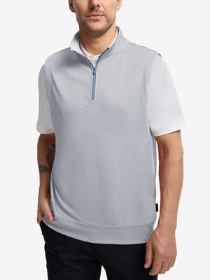 Lightweight Sleeveless Quarter Zip Golf Vest