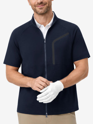 Lightweight UPF50+ Short Sleeve Golf Vests Jacket