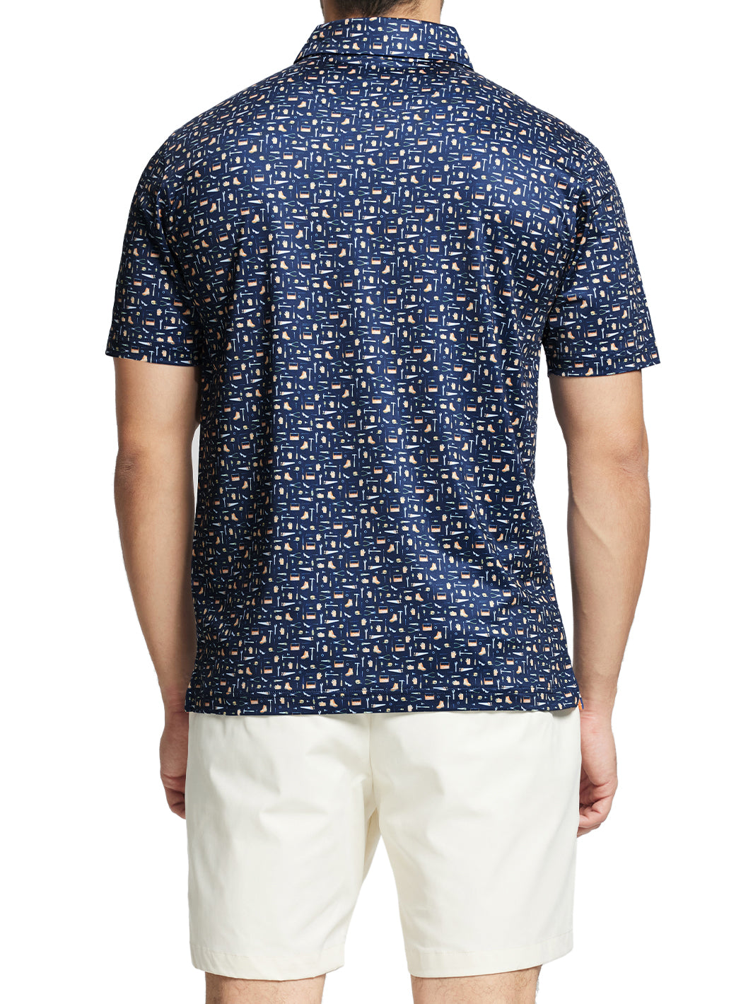 Men's Printed Golf Shirts-Artisan
