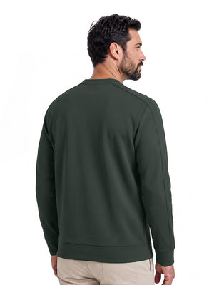 Crewneck Sweatshirt with Zip Pockets
