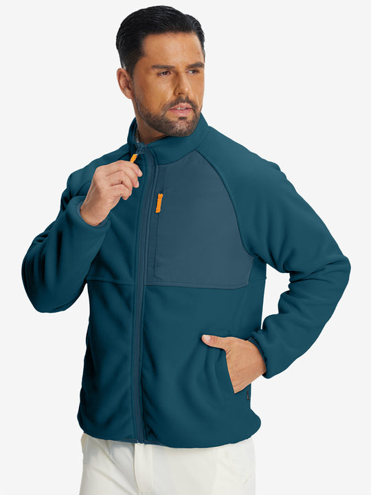 Reversible Fleece Jacket with 5 Pockets
