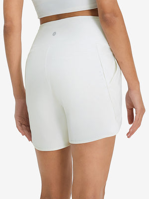 Women's High Waist 2 in 1 Quick Dry Shorts with 7 Pockets