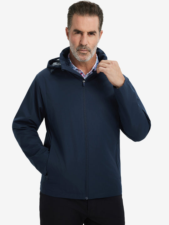Lightweight Water-repellent Softshell Hooded Jacket