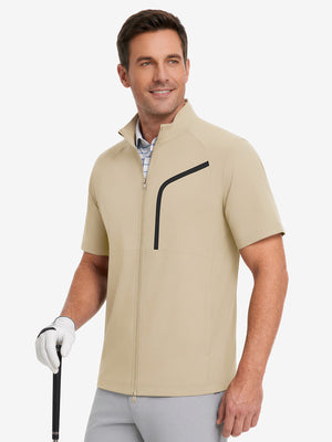 Lightweight UPF50+ Short Sleeve Golf Vests Jacket