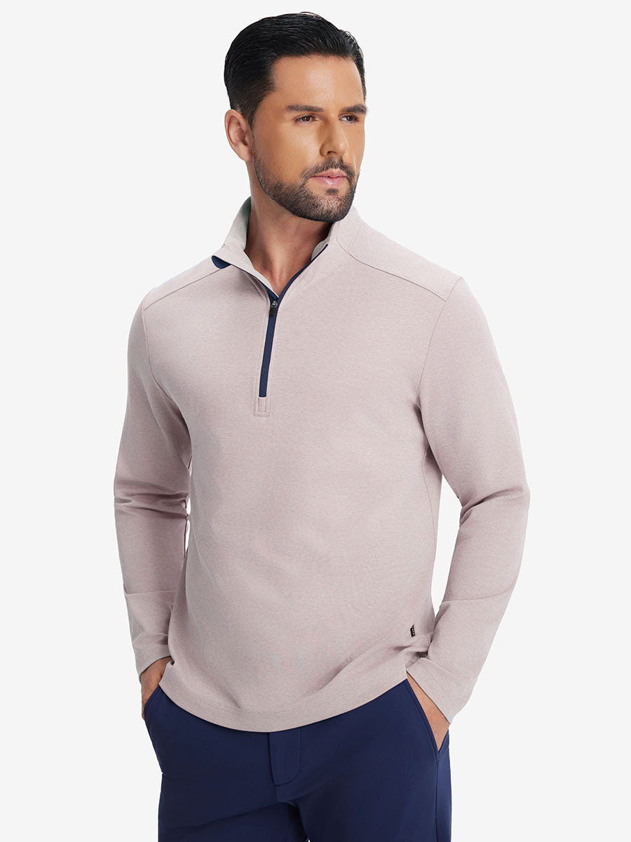 Performance Heather Golf 1/4 Zip Pullover