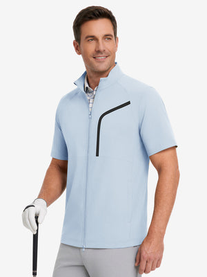 Lightweight UPF50+ Short Sleeve Golf Vests Jacket