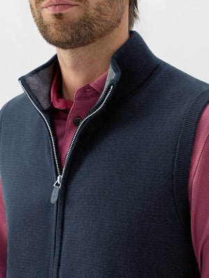 Luxury Wool Blend Warm Full Zip Vests