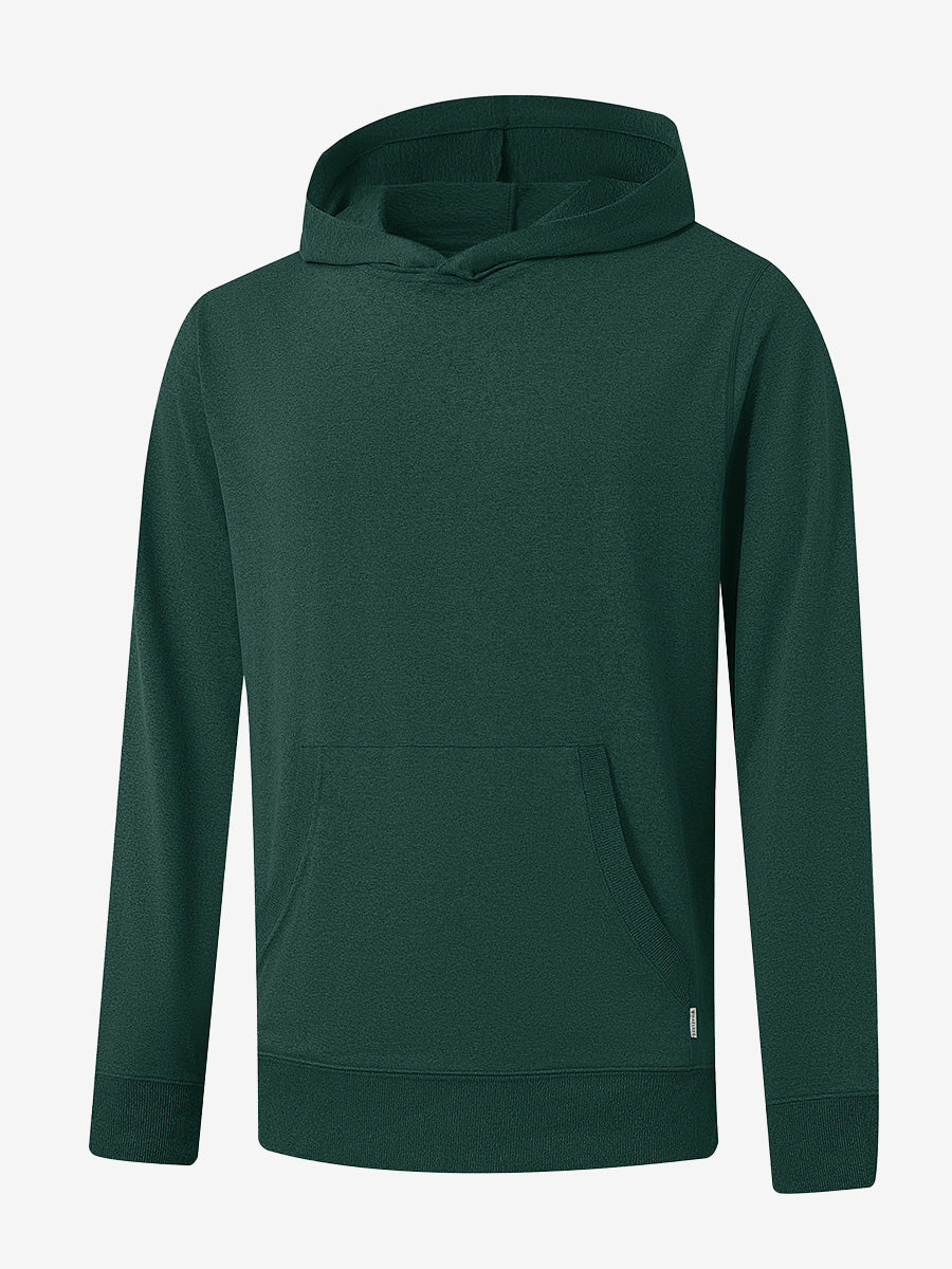 3D front view of the Athletic Golf Hoodie in Brick Heather, designed for comfort and performance.