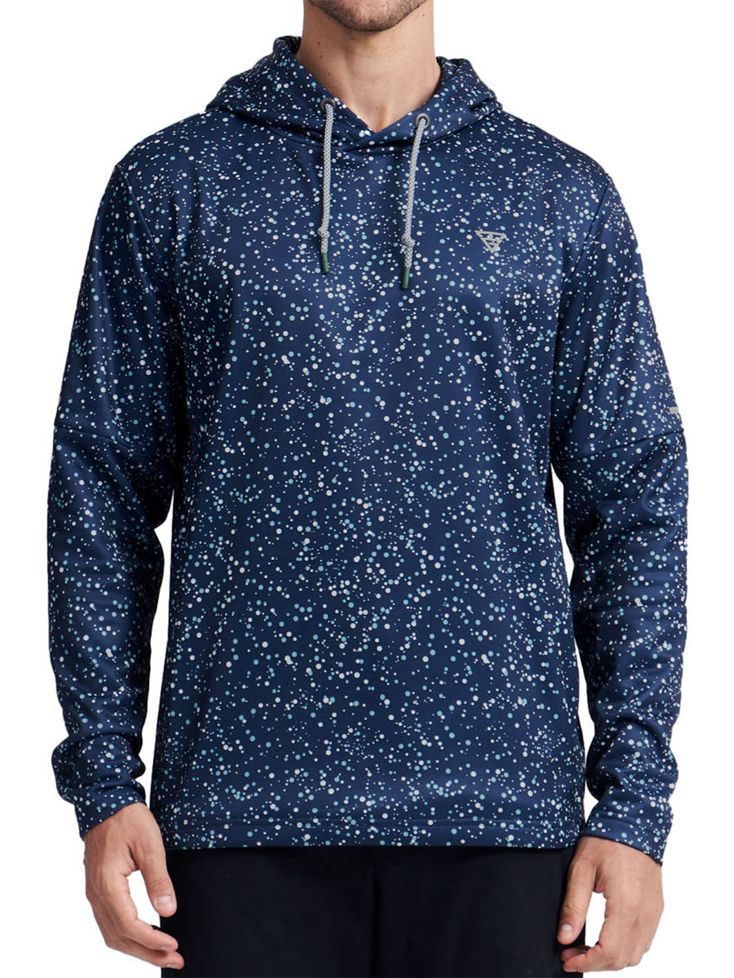 Maelreg Dry Fit Print Golf Fleece Hooded Pullover Sweatshirts For Men