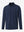 Front 3D view of Premium jacquard quarter zip pullover in dark blue with refined structure
