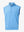 3D view of SKY BLUE Stretch Solid Fleece Quarter-Zip Vest showing fit and texture.								
