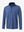 3D rendering of the Pinstripe Quarter Zip Pullover showcasing structure and design – GREY BLUE MELANGE