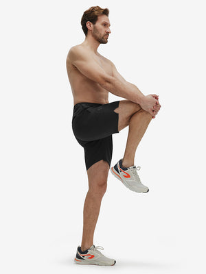 Breathable Running Shorts with 4 Zipper Pockets