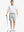 Full body front view of model wearing GLACIER GREY 9 Inch Heather Performance Golf Shorts, holding a golf club