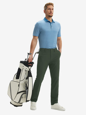 Water Repellent Classic Fit Flat Front Golf Dress Pants