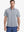 Model half-body front view wearing DARK BLUE HEATHER Cotton Blend Plain Shirt.