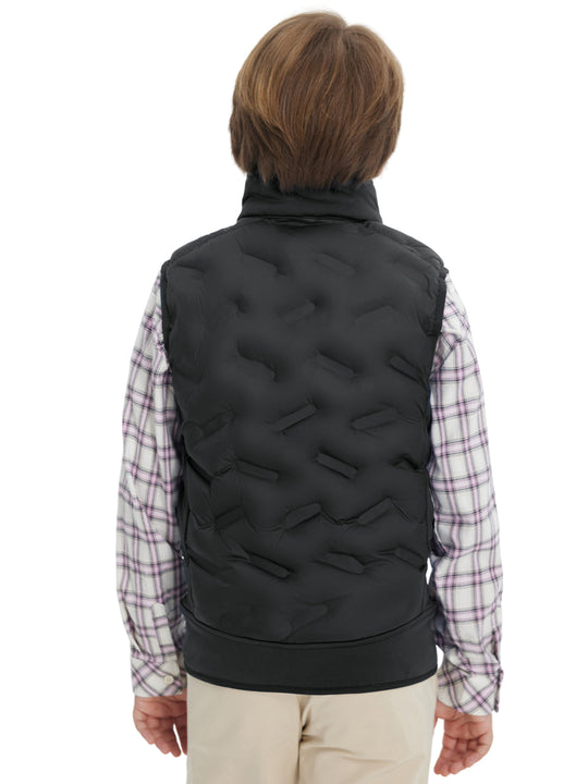 Boys Full-Zip Fleece-Lined Puffer Vest