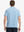 Back half-body view of LIGHT BLUE/COBALT STRIPE Polo, tailored and active