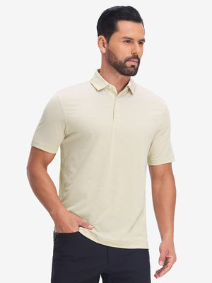 Comfy Breathable Pin-Stripe Golf Polos