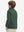 Back upper body of model wearing youth winter micro-fleece quarter zip pullover in forest green