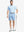 Full-body pose in Light Blue shorts – relaxed fit, 9 Inch inseam