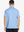 Back half-body view of male model wearing the Light Blue Everyday Classic Solid Polo