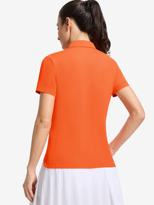 Women’s 5 Buttons Collared Polo Shirts