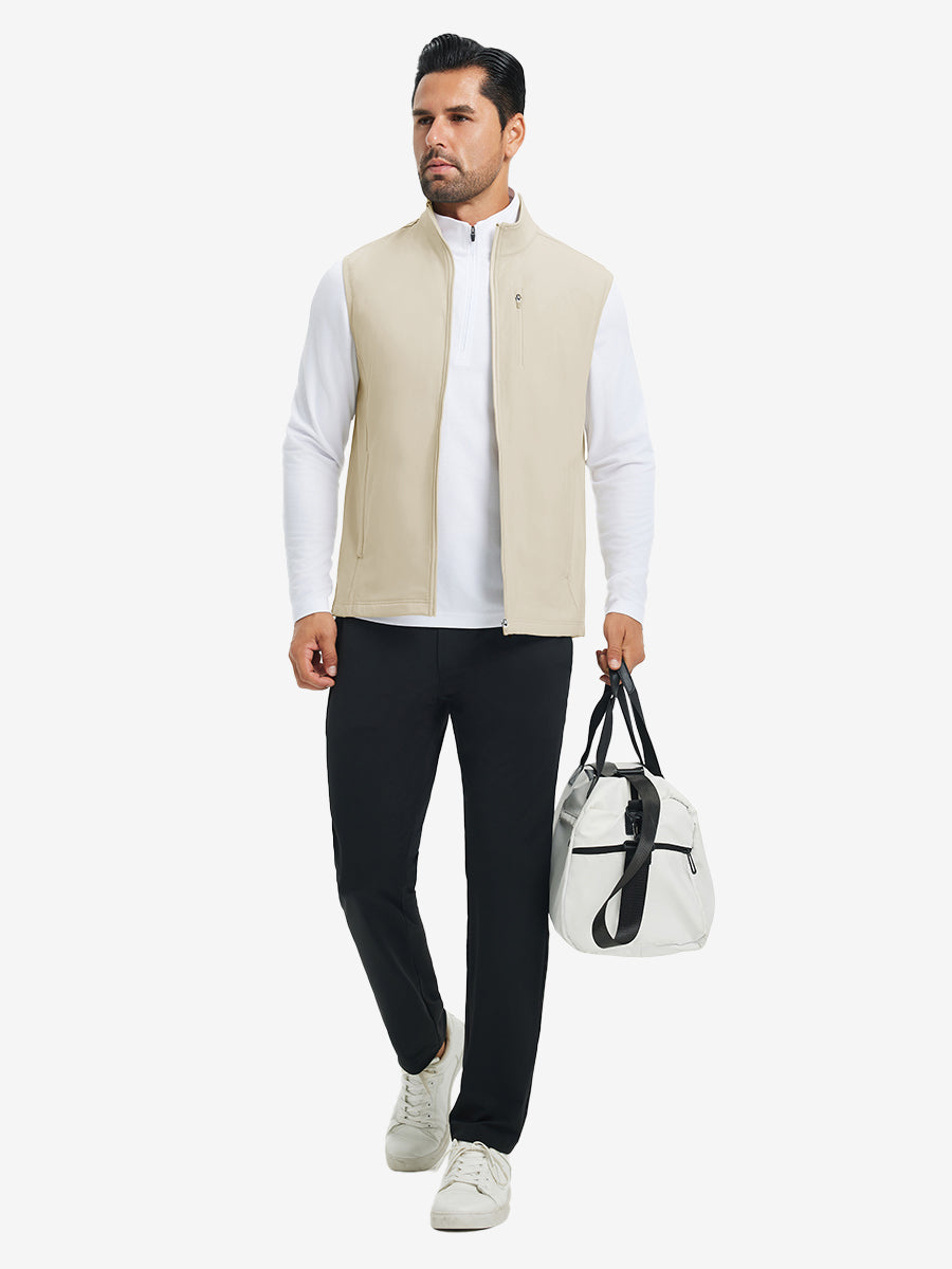 Water-Resistant Fleece Golf Vests