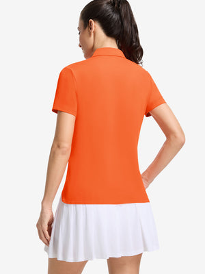 Women’s 5 Buttons Collared Polo Shirts